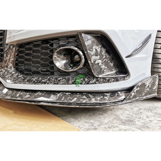 WS Style Dry Forged Carbon Fiber Front Bumper Vent For Audi RS7