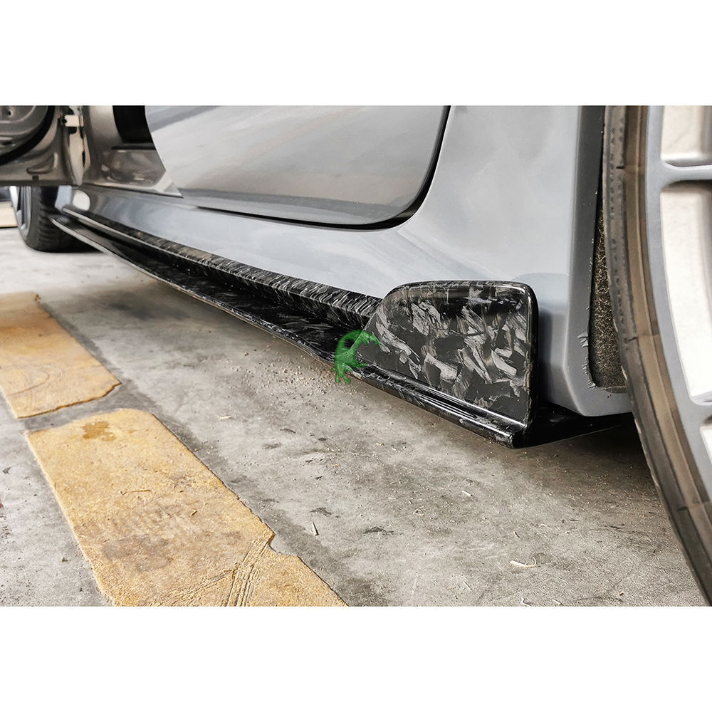 WS Style Dry Forged Carbon Fiber Side Skirt For Audi RS7