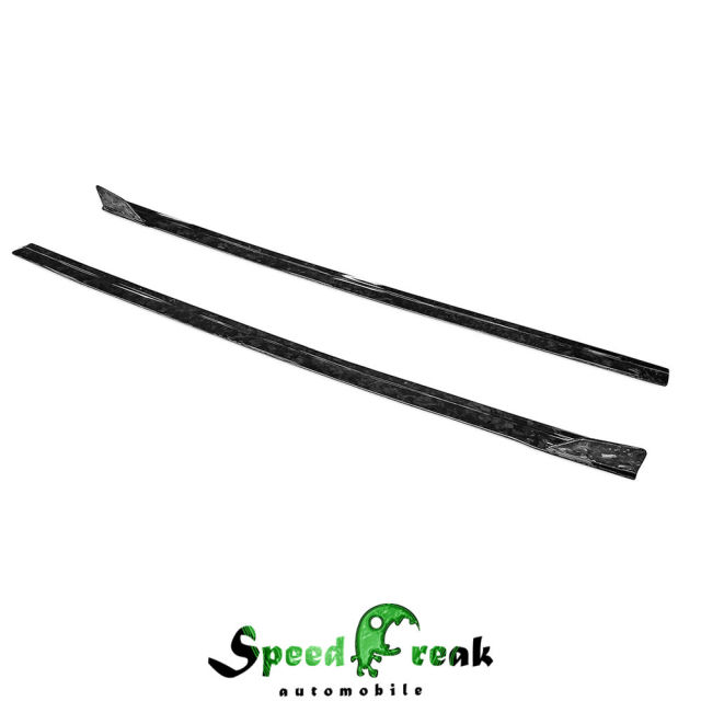 WS Style Dry Forged Carbon Fiber Side Skirt For Audi RS7