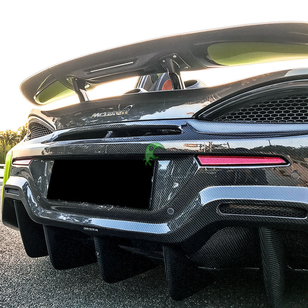 600LT Style Dry Carbon Fiber Rear Bumper For Mclaren 540C 570S 2015-2018
