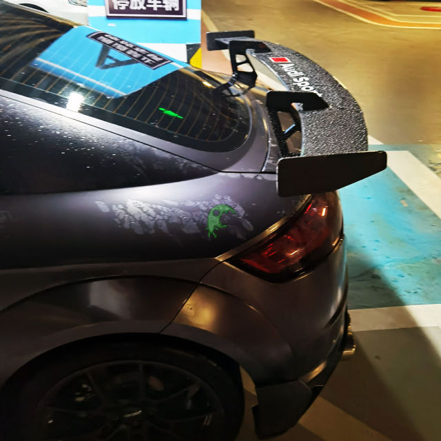 Performence Style Dry Carbon Fiber Rear Spoiler For Audi TT TTS TTRS 2015-2019