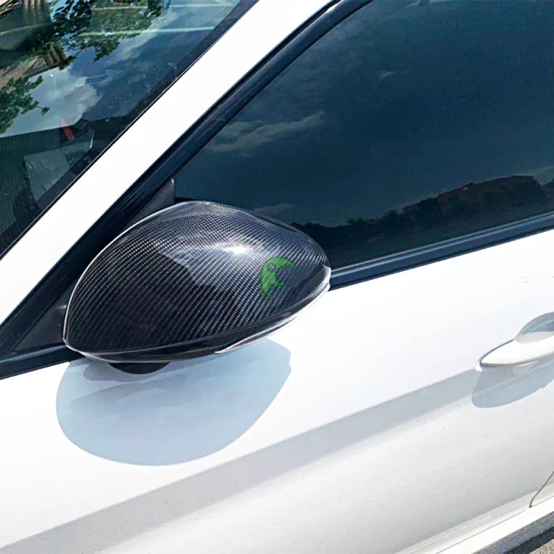 Dry Carbon Fiber Side Wing Mirror Cover (add on) For Alfa Romeo Giulia 2015-2021