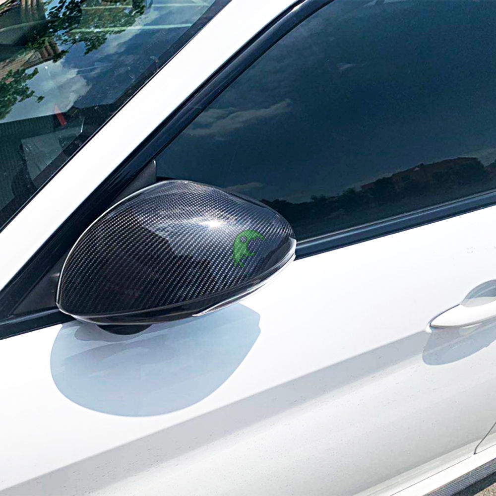 Dry Carbon Fiber Side Wing Mirror Cover (add on) For Alfa Romeo Giulia 2015-2021