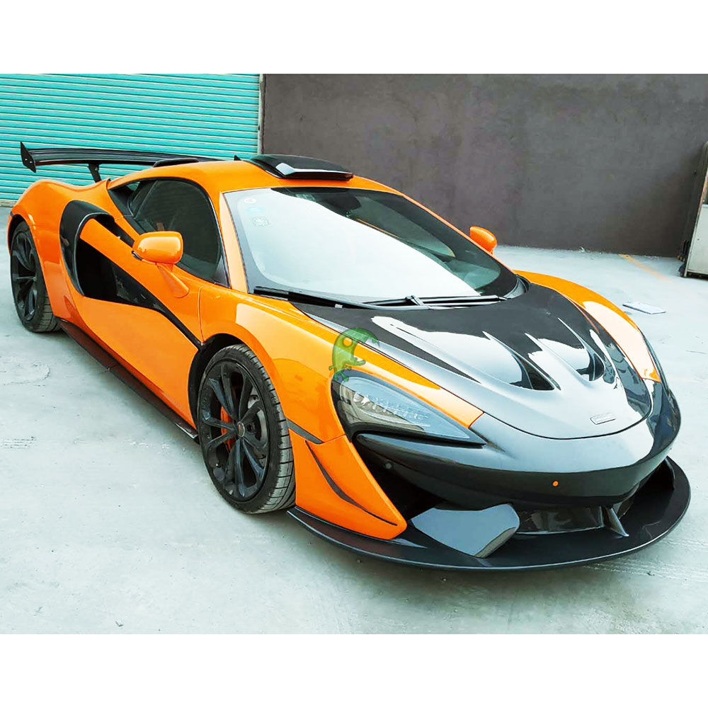 GT4 Style Dry Carbon Fiber Front Bumper For Mclaren 540C 570S 570GT 2015-2018