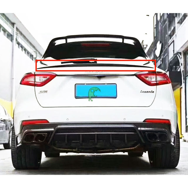 Mansory Style Dry Carbon Fiber Trunk Wing For Maserati Levante 2016-2018