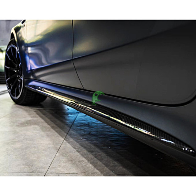 Brabus Style Dry Carbon Fiber Side Skirt For Mercedes Benz Amg GT50 GT53