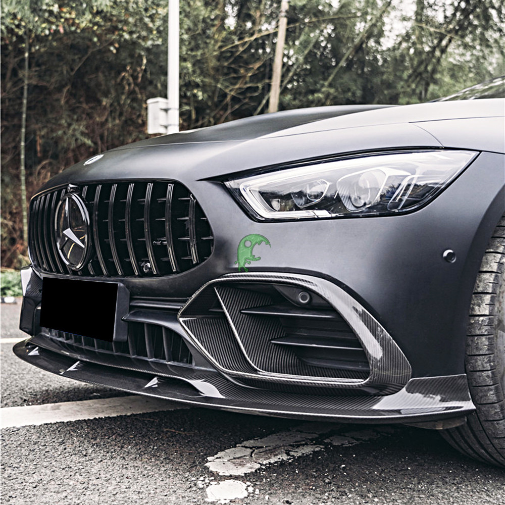Brabus Style Dry Carbon Fiber Front Bumper Vent For Mercedes Benz Amg GT50 GT53