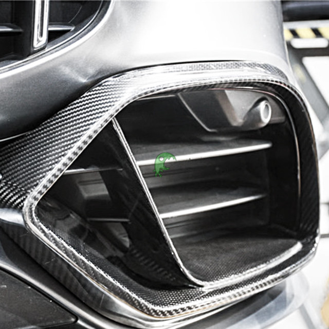 Brabus Style Dry Carbon Fiber Front Bumper Vent For Mercedes Benz Amg GT50 GT53