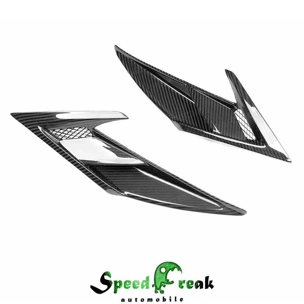 Paktechz Style Dry Carbon Fiber Front Fender Vent For Ferrari F8 2020-2022