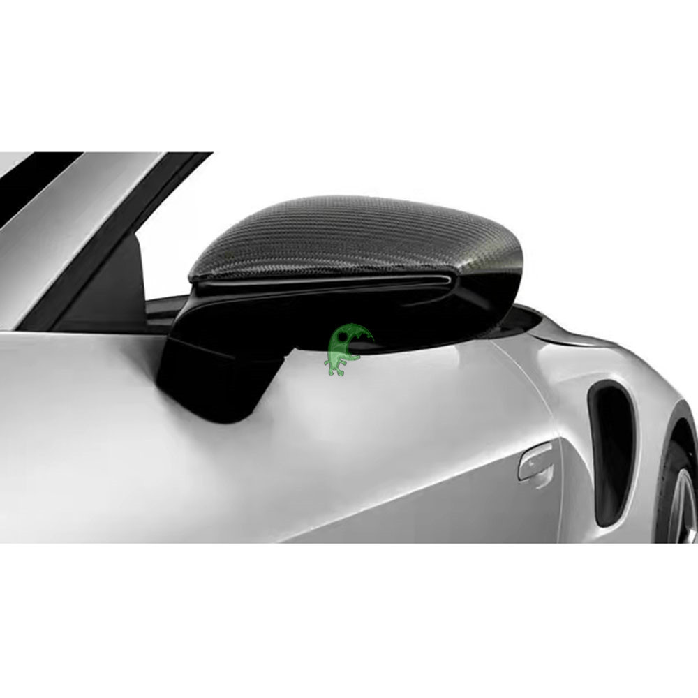 Dry Carbon Fiber Side Wing Mirror Cover (Replacement) For Porsche Taycan 2019-2022