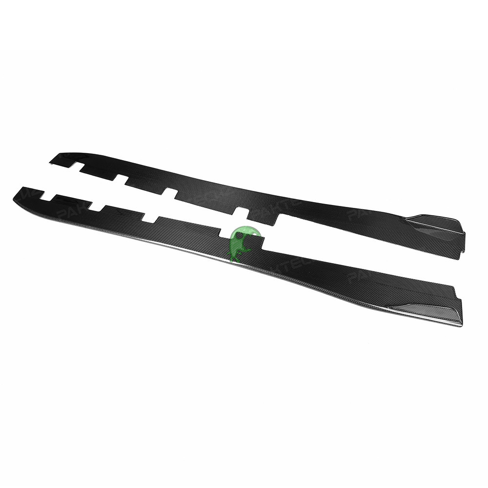 Paktechz Style Dry Carbon Fiber Side Skirt For Ferrari F8 2020-2022