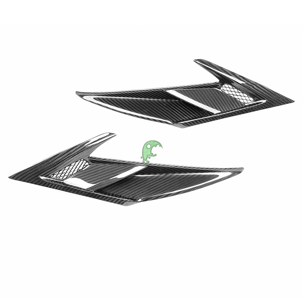Paktechz Style Dry Carbon Fiber Front Fender Vent For Ferrari F8 2020-2022