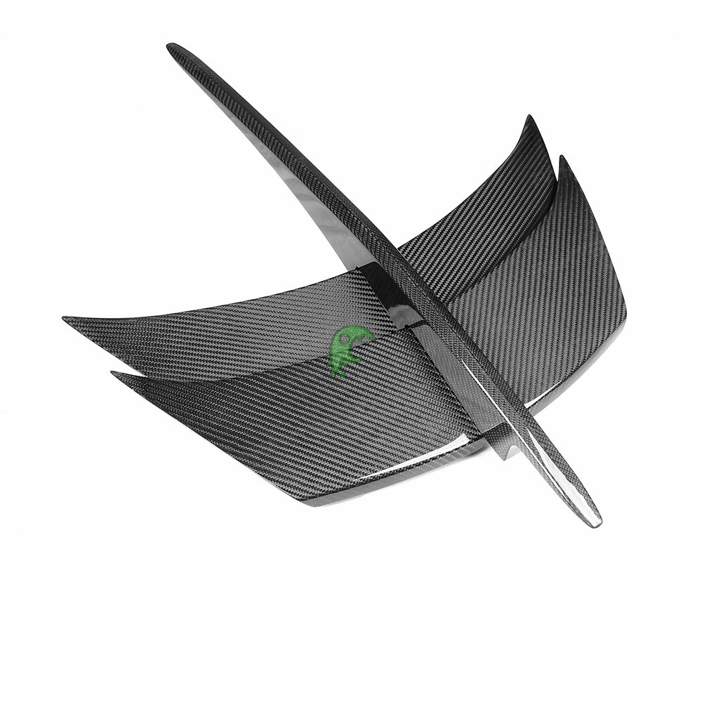Paktechz Style Dry Carbon Fiber Hood Trim For Ferrari F8 2020-2022