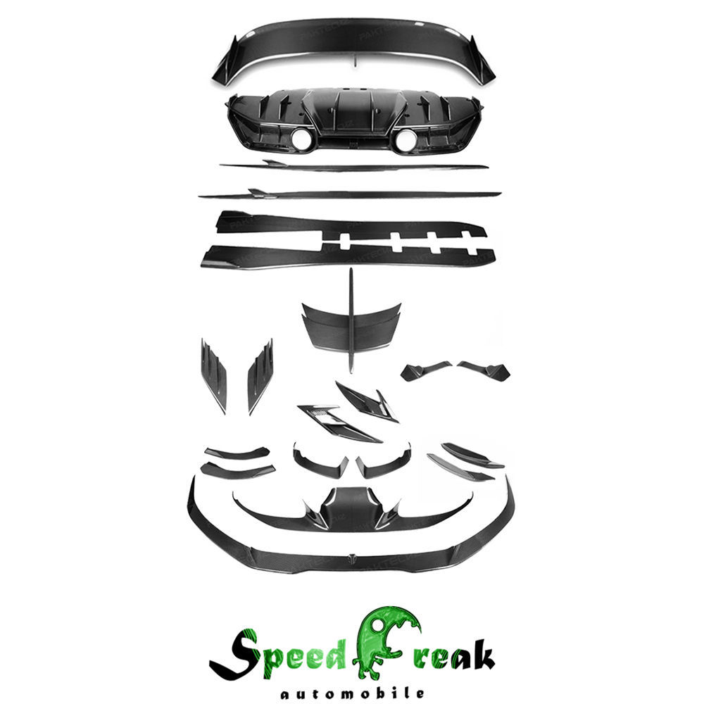 Paktechz Style Dry Carbon Fiber Aero BodyKits For Ferrari F8 2020-2022