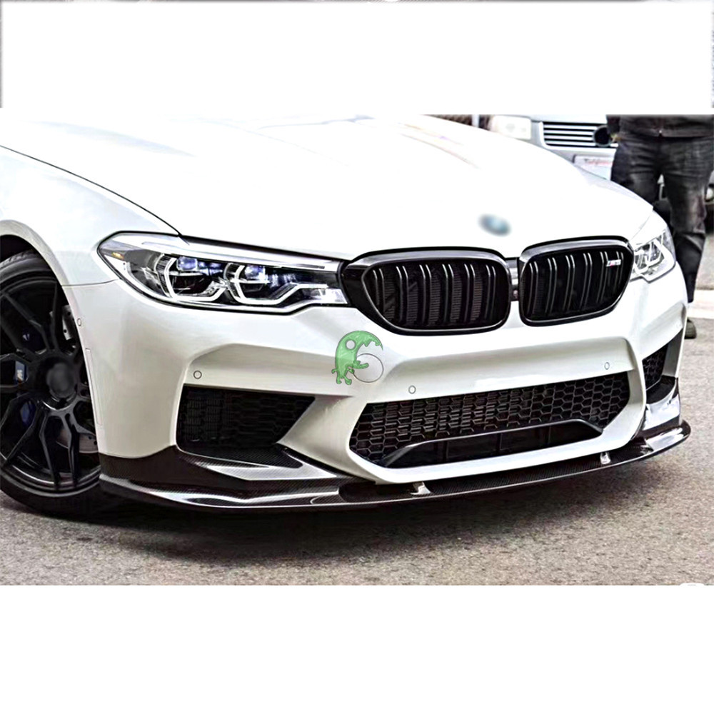 3D Style Dry Carbon Fiber Front Lip For BMW 5 Series F90 M5 2017-2019
