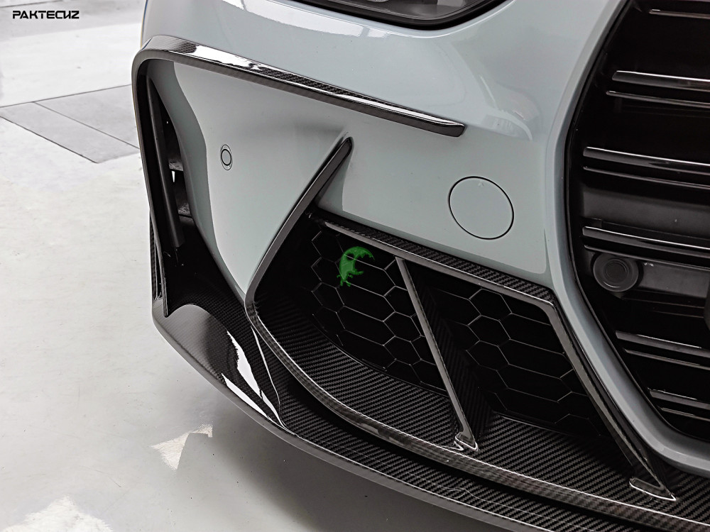 Paktechz Style Dry Carbon Fiber Front Lip For BMW G80 M3 G82 M4 2021-Present
