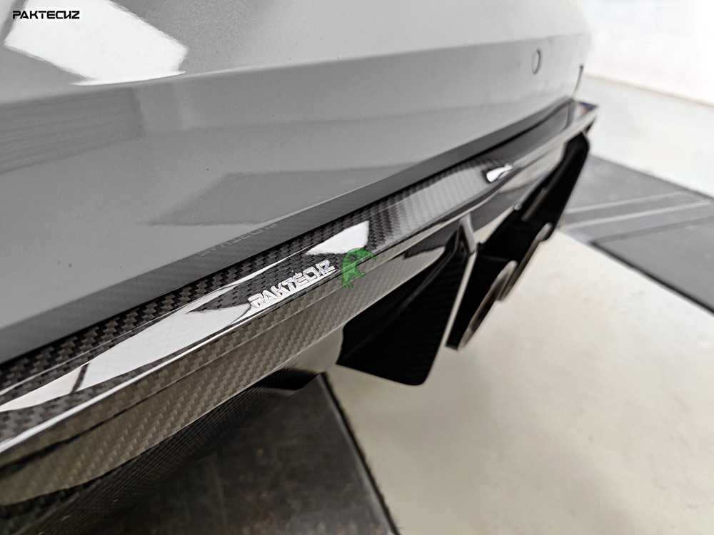 Paktechz Style Dry Carbon Fiber Rear Diffuser (NEED FIT WITH SPLTTER)  For BMW G80 M3 G82 M4 2021-Present