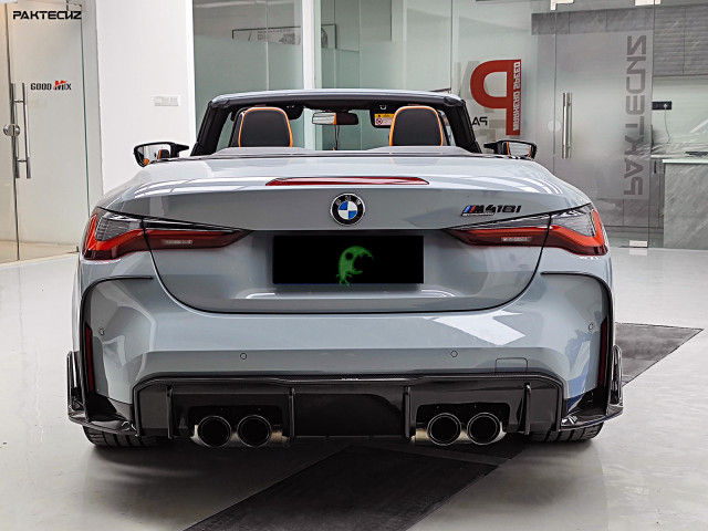 Paktechz Style Dry Carbon Fiber Rear Diffuser (NEED FIT WITH SPLTTER)  For BMW G80 M3 G82 M4 2021-Present