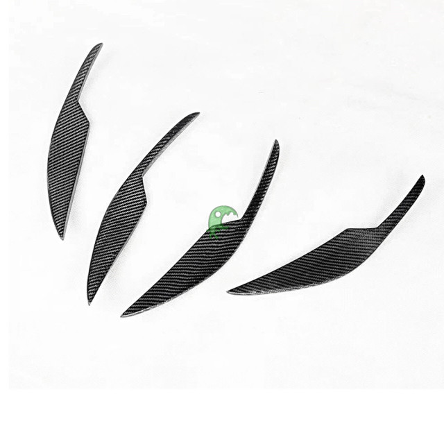 AC Style Dry Carbon Fiber Front Canards For BMW G80 M3 G82 M4 2021-Present