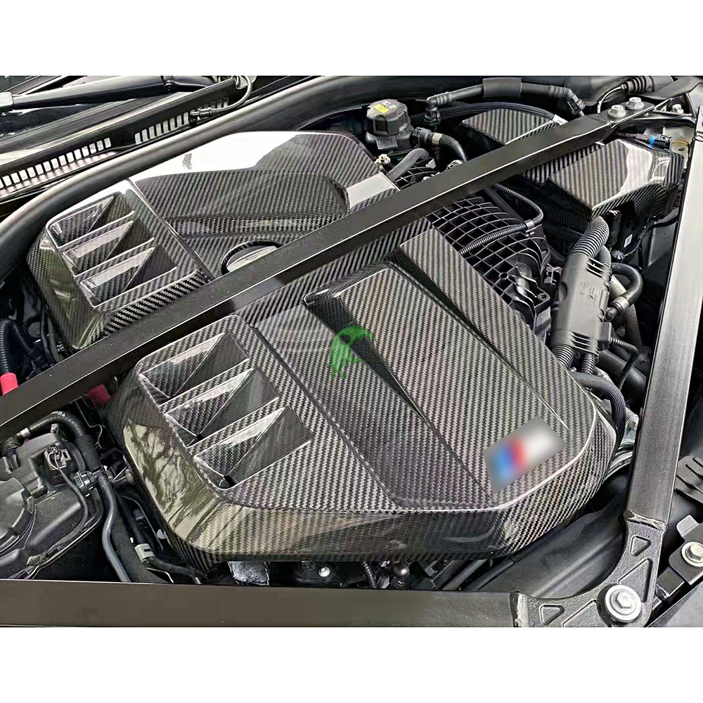 OEM Style Dry Carbon Fiber Engine Bay Cover For BMW G80 M3 G82 M4 2021-Present