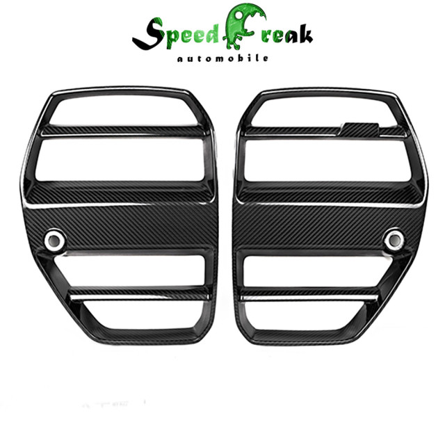 ST Style Dry Carbon Fiber Front Grille For BMW G80 M3 G82 M4 2021-Present