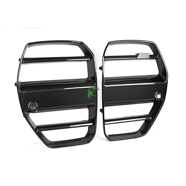 ST Style Dry Carbon Fiber Front Grille For BMW G80 M3 G82 M4 2021-Present