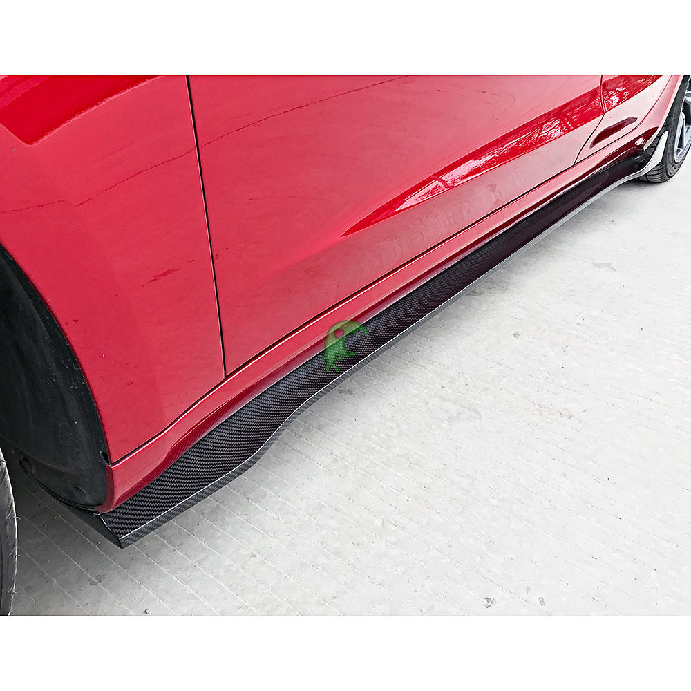 Vorsteiner Style Dry Carbon Fiber Side Skirt For Tesla Model 3 2016-Present