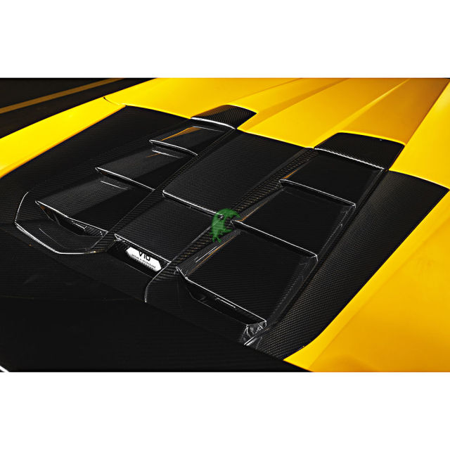 OEM Style Dry Carbon Fiber Rear Engine Hood Cover For Lamborghini Huracan EVO Spyder 2019-2020