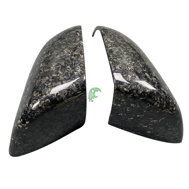 Forged Dry Carbon Fiber Side Mirror Caps (Replacement) For Tesla Model 3 2016-Present