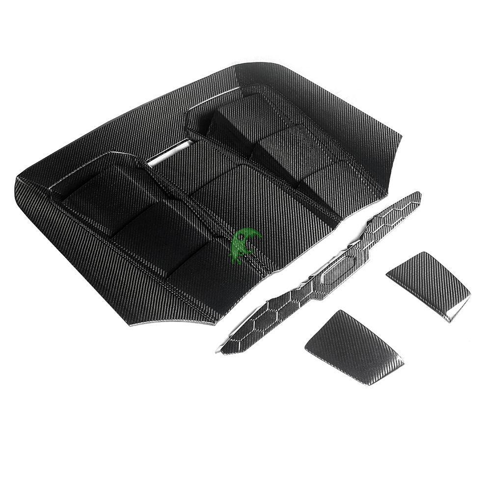 OEM Style Dry Carbon Fiber Rear Engine Hood Cover For Lamborghini Huracan EVO Spyder 2019-2020