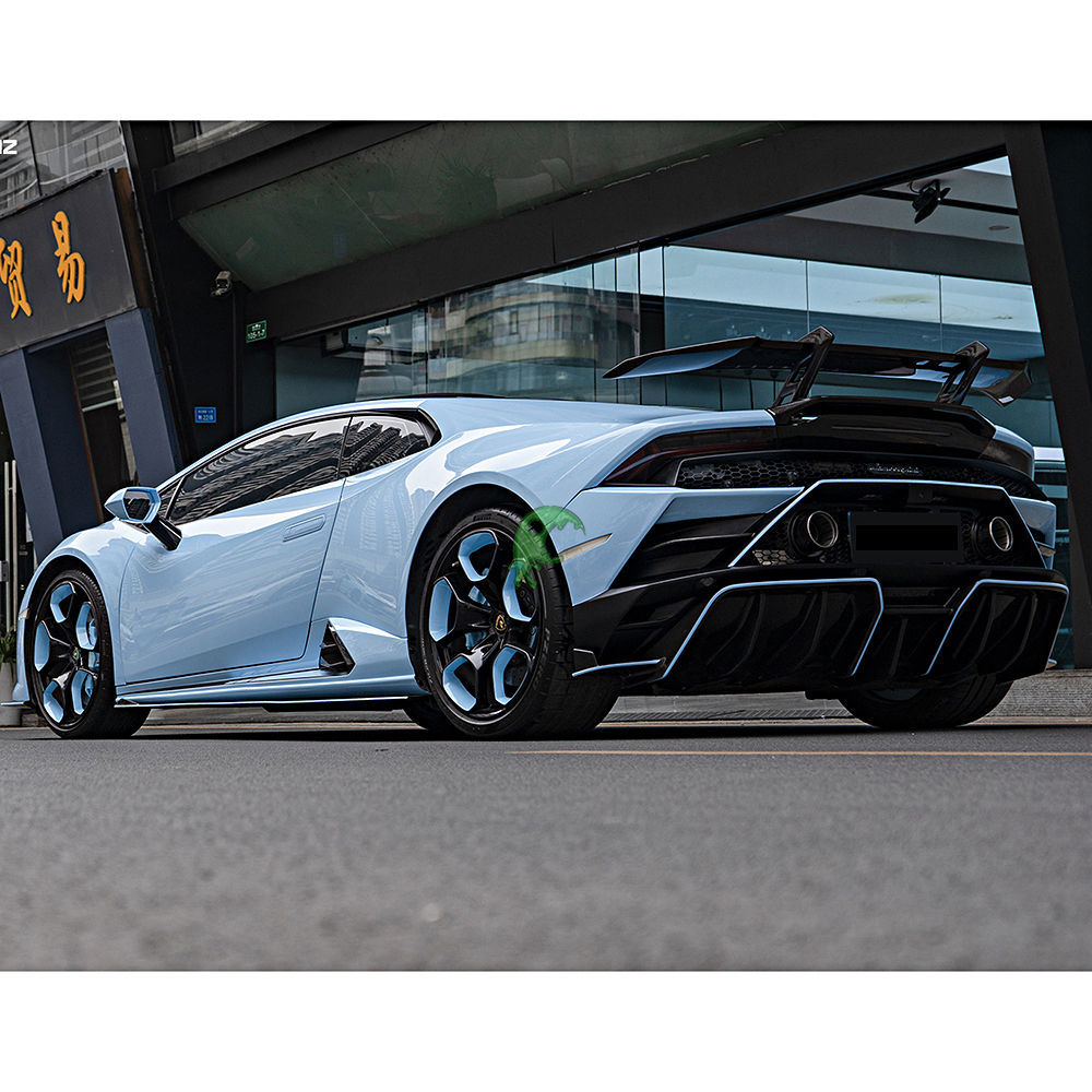 Paktechz Style Dry Carbon Fiber Side Skirt for Lamborghini Huracan EVO