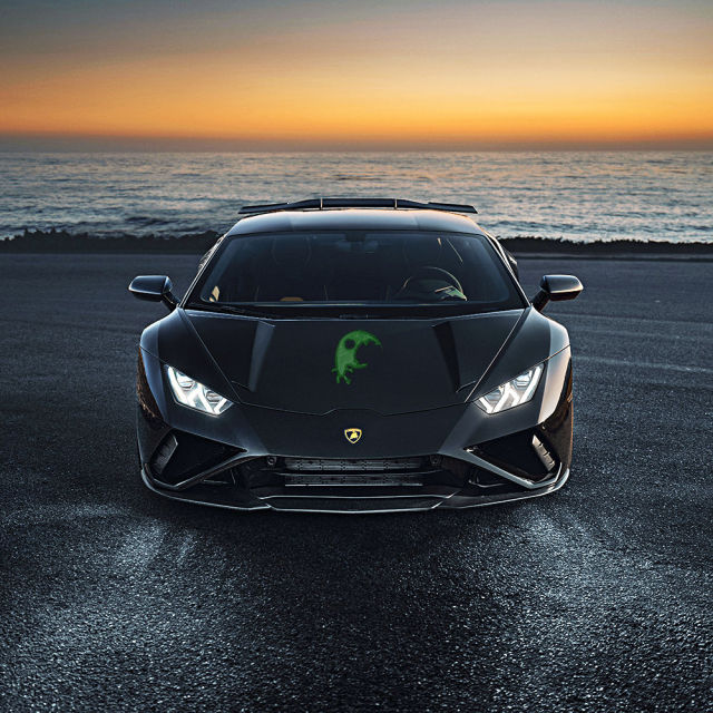 Novitec Style Dry Carbon Fiber Front Lip For Lamborghini Huracan EVO RWD 2019-2020