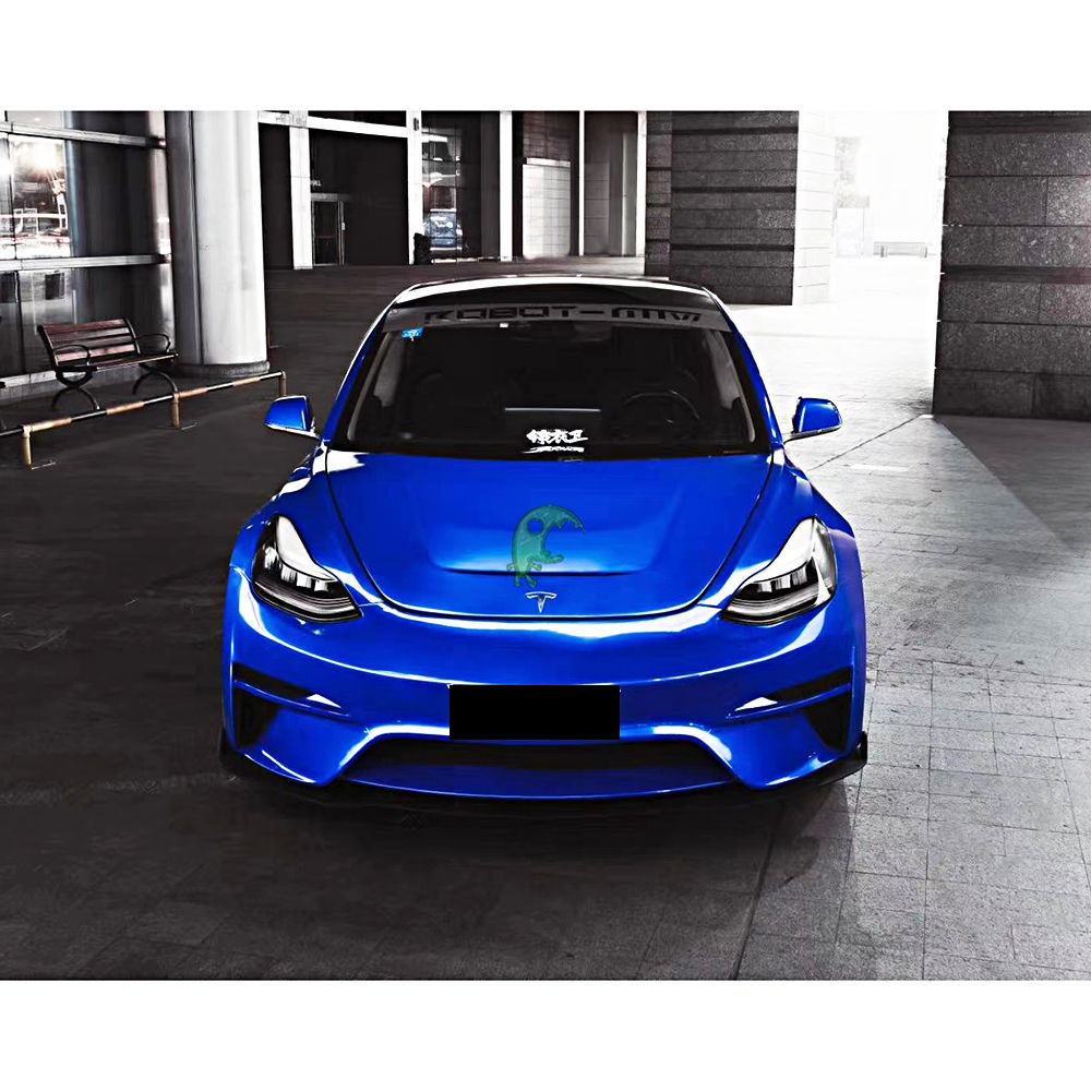 Robot Style Half Dry Carbon Fiber Body Kit For Tesla Model 3 2016-Present