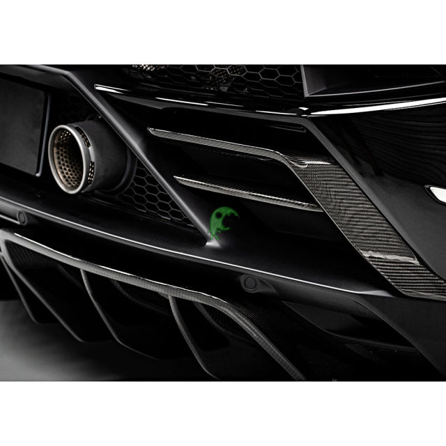 Paktechz Style Dry Carbon Fiber Rear Canards for Lamborghini Huracan EVO