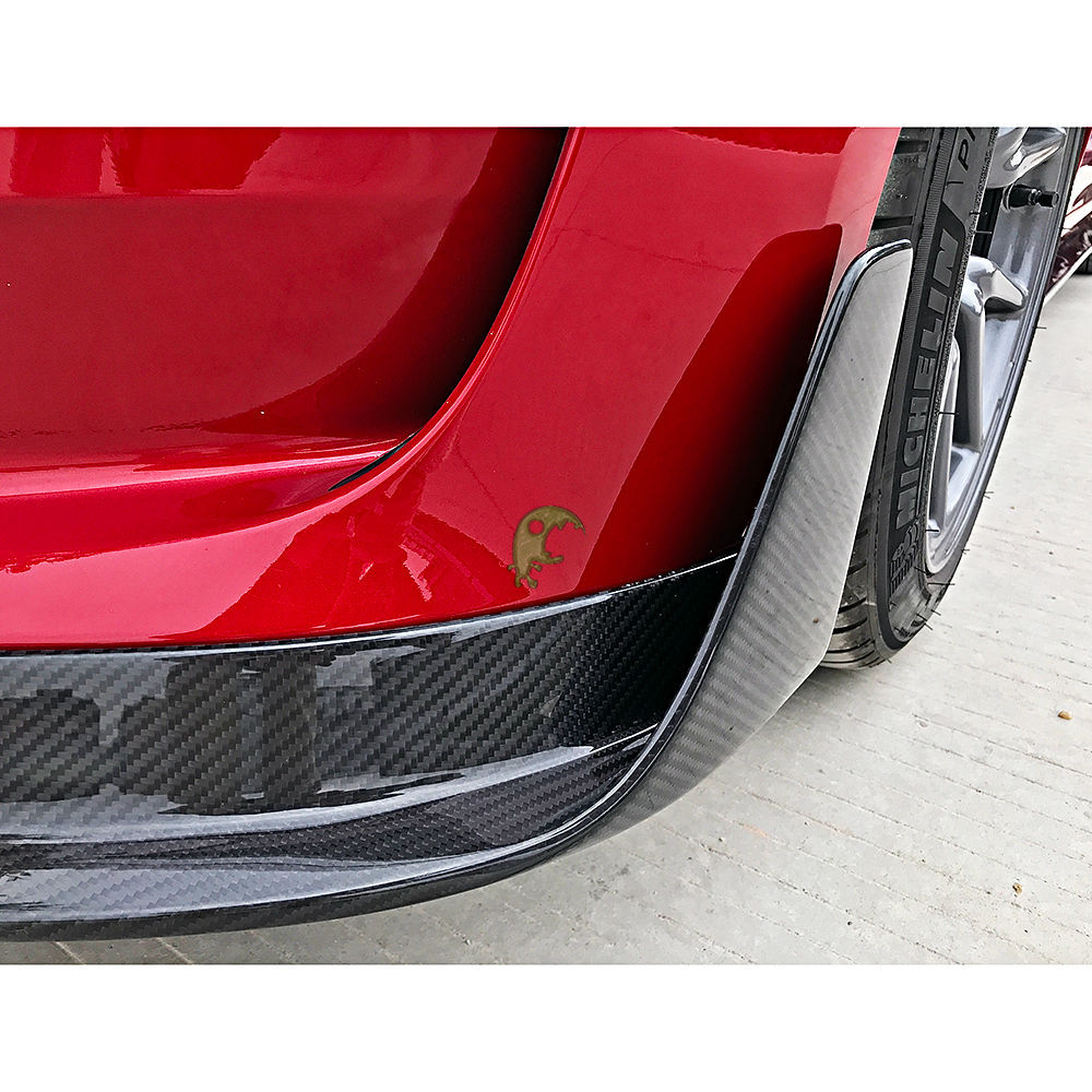 Vorsteiner Style Dry Carbon Fiber Front Lip For Tesla Model 3 2016-2019