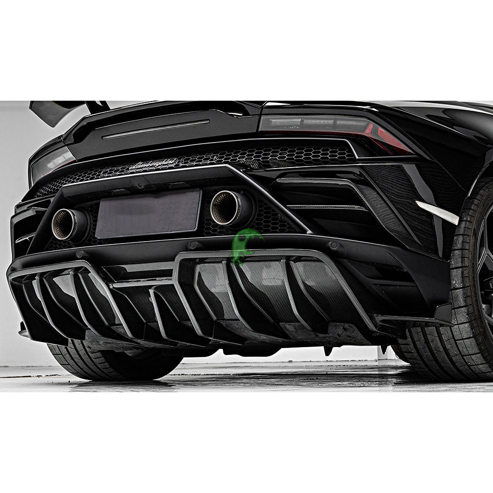 Paktechz Style Dry Carbon Fiber Rear Canards for Lamborghini Huracan EVO
