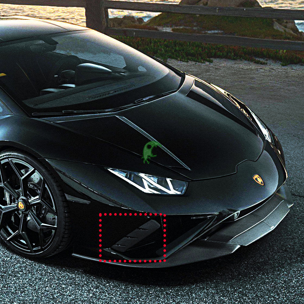 Novitec Style Dry Carbon Fiber Side Flaps For Lamborghini Huracan EVO RWD 2019-2020
