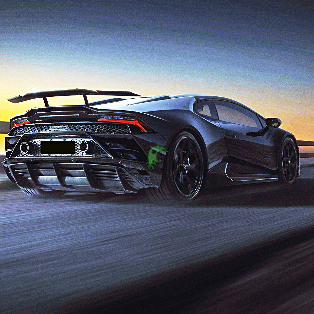 Novitec Style Dry Carbon Fiber Side Skirt For Lamborghini Huracan EVO RWD 2019-2020