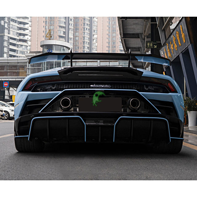 Paktechz Style Dry Carbon Fiber Rear Diffuser for Lamborghini Huracan EVO