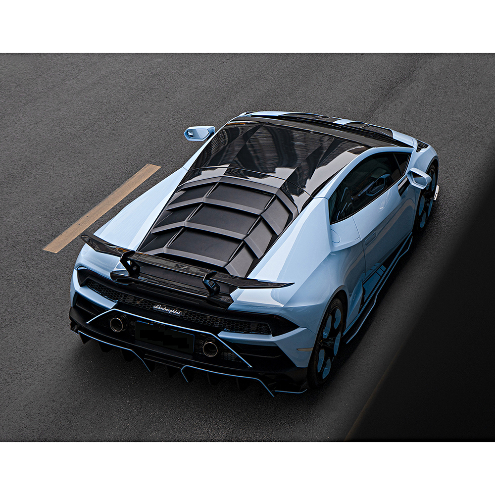 Paktechz Style Dry Carbon Fiber Rear Diffuser for Lamborghini Huracan EVO
