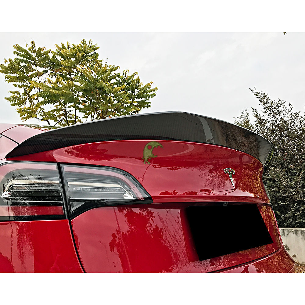 Vorsteiner Style Dry Carbon Fiber Rear Spoiler For Tesla Model 3 2016-Present