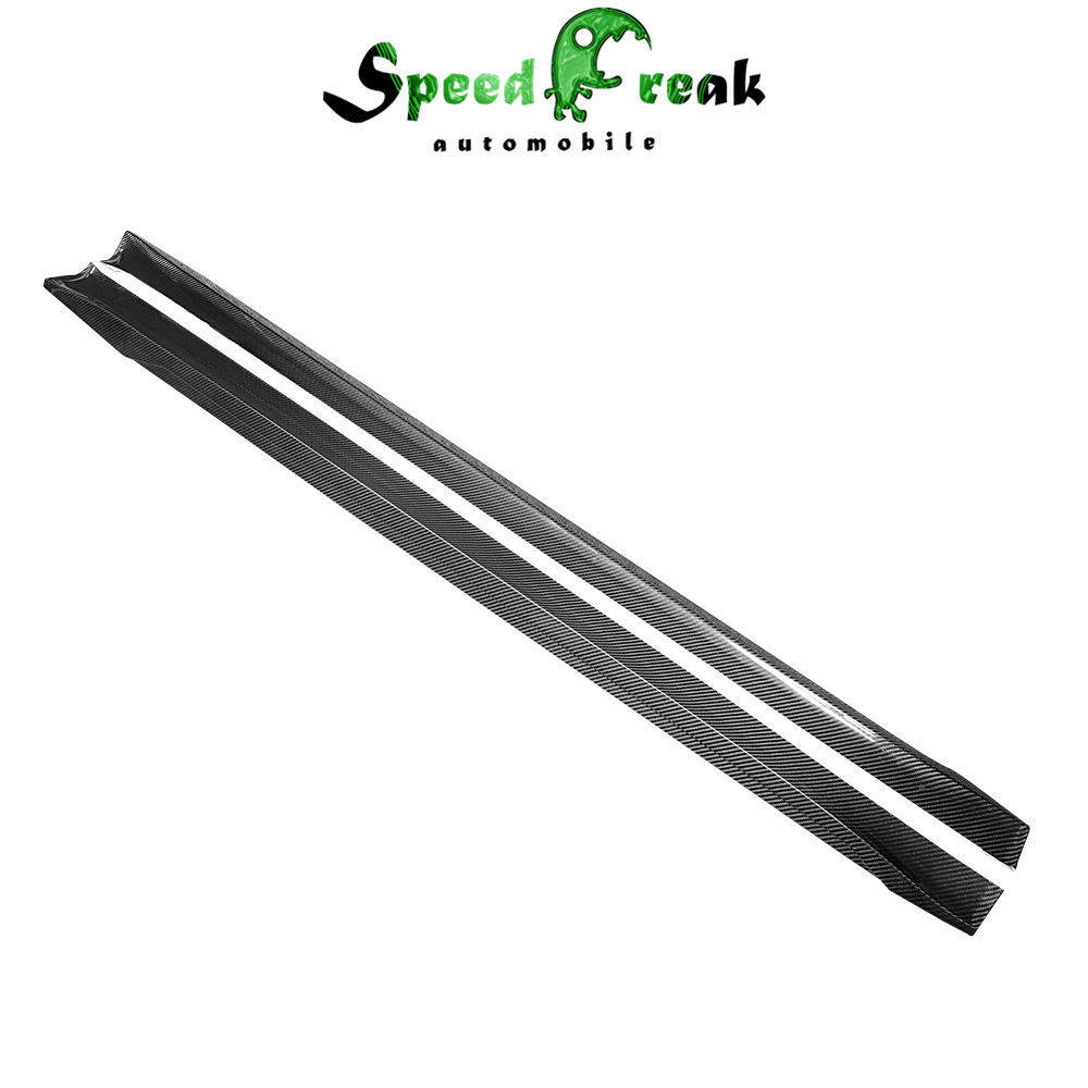 Artisan Style Dry Carbon Fiber Side Skirt For Tesla Model 3 2016-Present