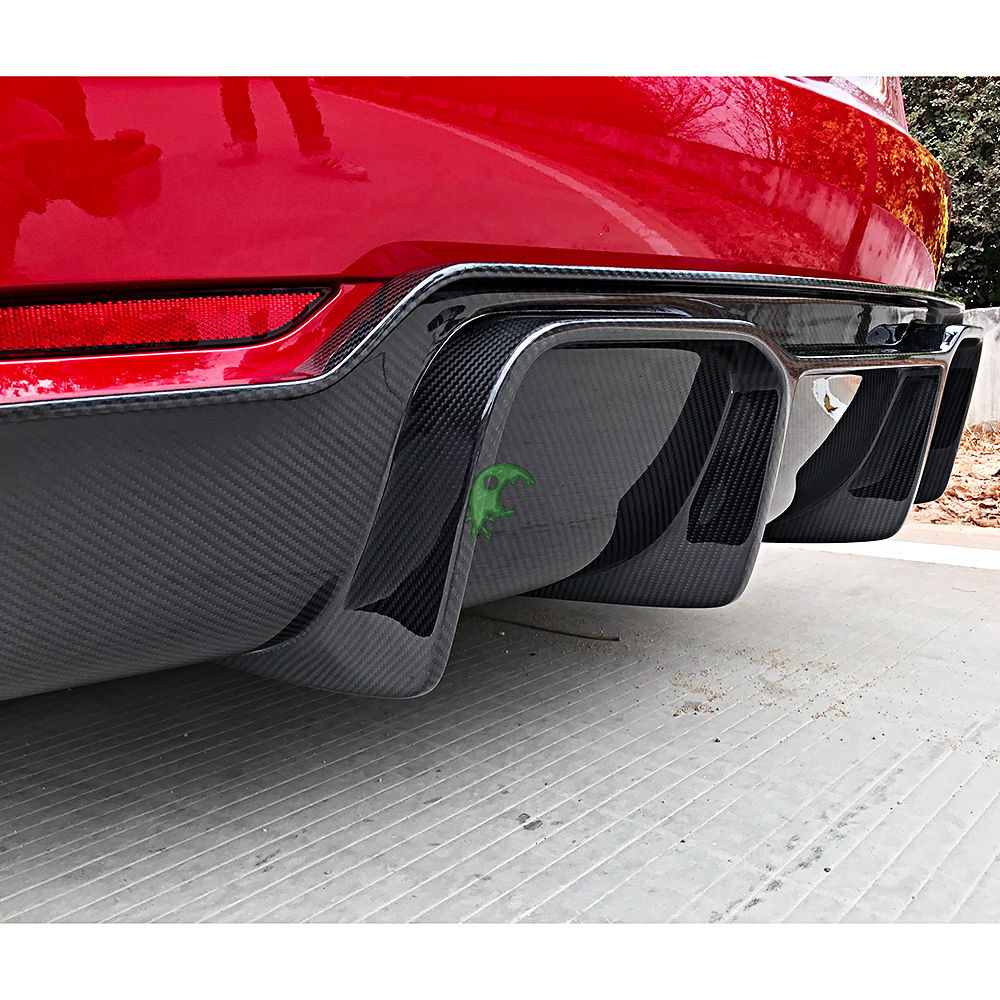 Vorsteiner Style Dry Carbon Fiber Rear Diffuser For Tesla Model 3 2016-Present