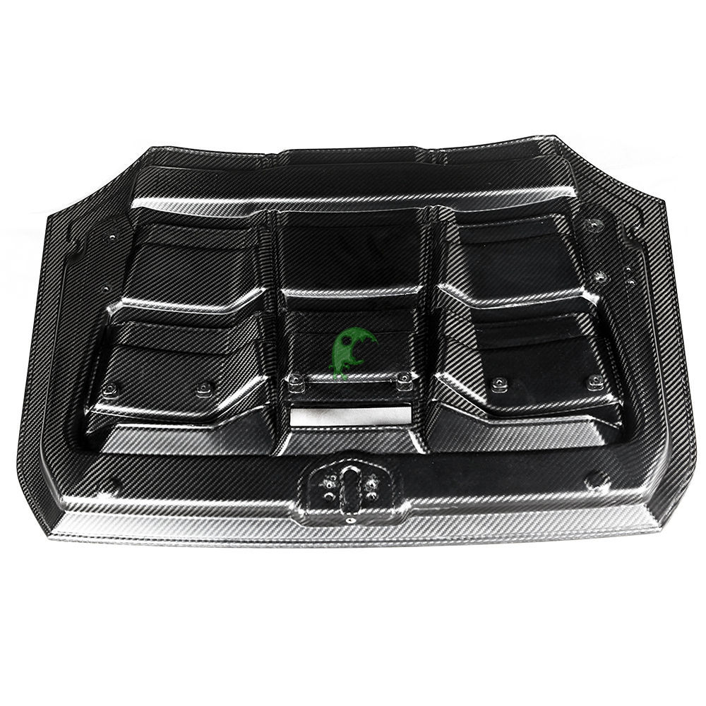 OEM Style Dry Carbon Fiber Rear Engine Hood Cover For Lamborghini Huracan EVO Spyder 2019-2020