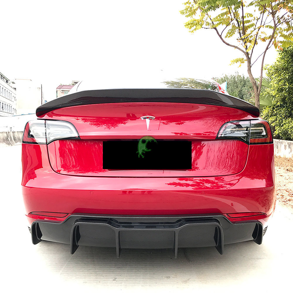 Vorsteiner Style Dry Carbon Fiber Aero Body Kit For Tesla Model 3 2016-Present