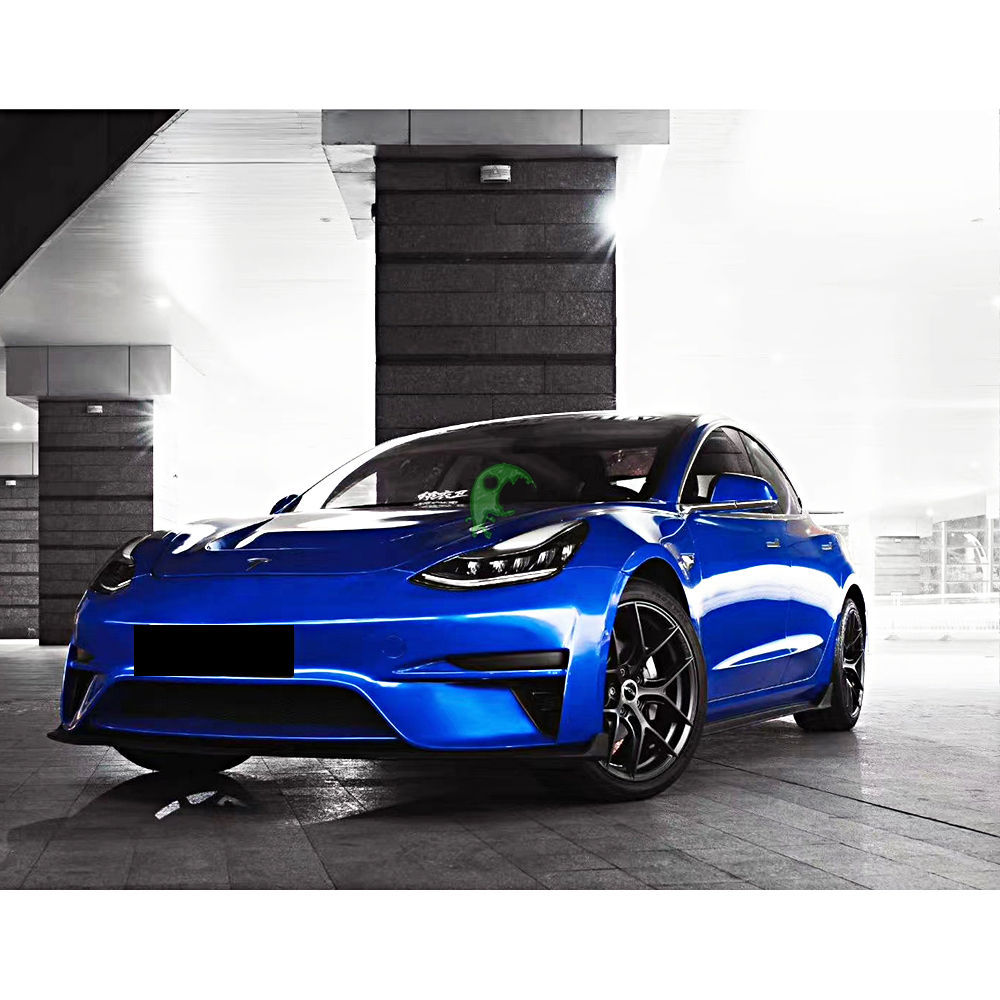 Robot Style Half Dry Carbon Fiber Body Kit For Tesla Model 3 2016-Present