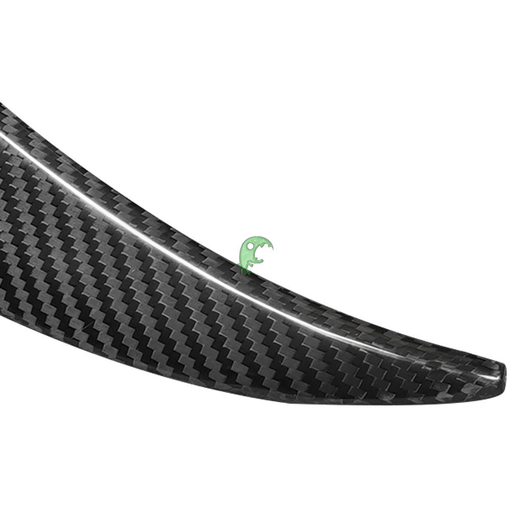 Artisan Style Dry Carbon Fiber Front Bumper Canards For Tesla Model 3 2016-Present