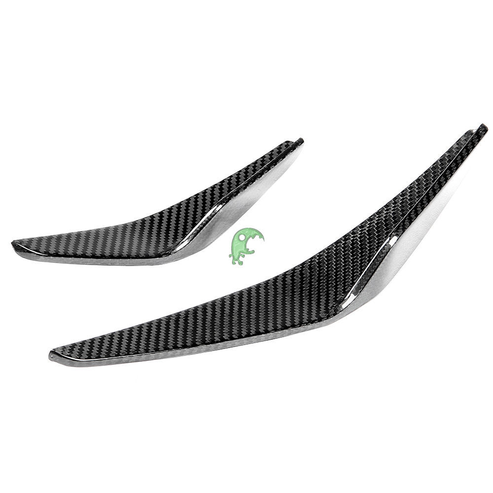 Paktechz Style Dry Carbon Fiber Front Bumper Canards for Lamborghini Huracan EVO RWD