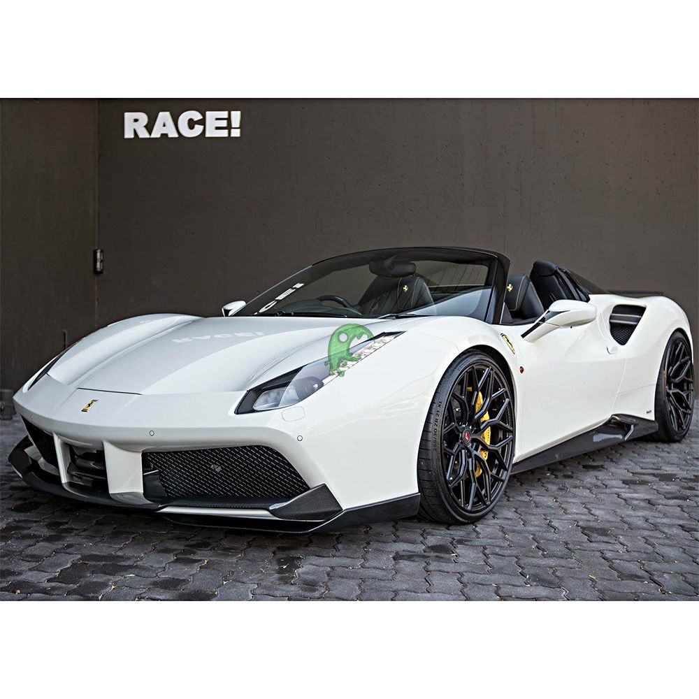 Novitec Style Dry Carbon Fiber Front Lip For Ferrari 488 GTB Spider 2015-2018