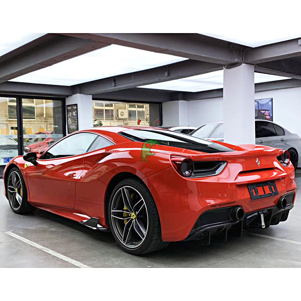 Capristo Style Dry Carbon Fiber Side Fin For Ferrari 488 GTB Spider 2015-2018
